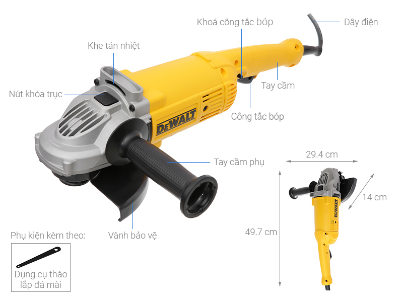 Máy mài góc lớn Dewalt D28491-B1 2000W