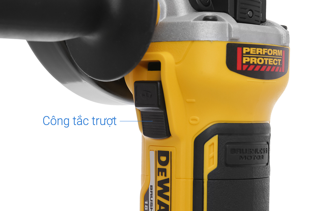 Máy mài góc dùng pin Dewalt DCG405N-KR 18V (không kèm pin, sạc) Màu Đen - Vàng