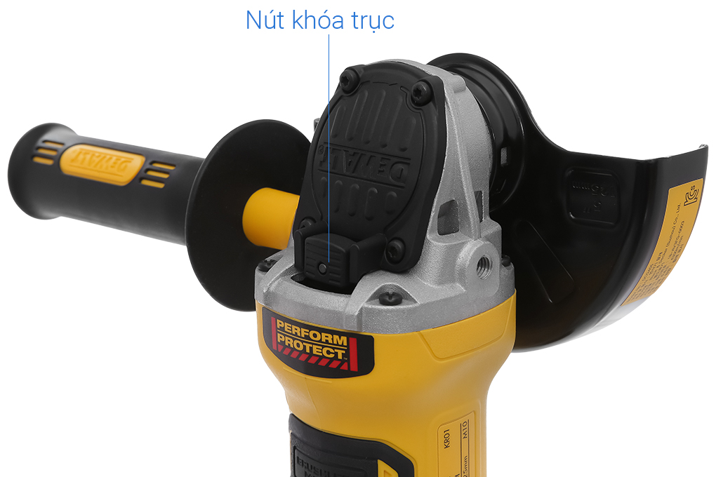 Máy mài góc dùng pin Dewalt DCG405N-KR 18V (không kèm pin, sạc) Màu Đen - Vàng