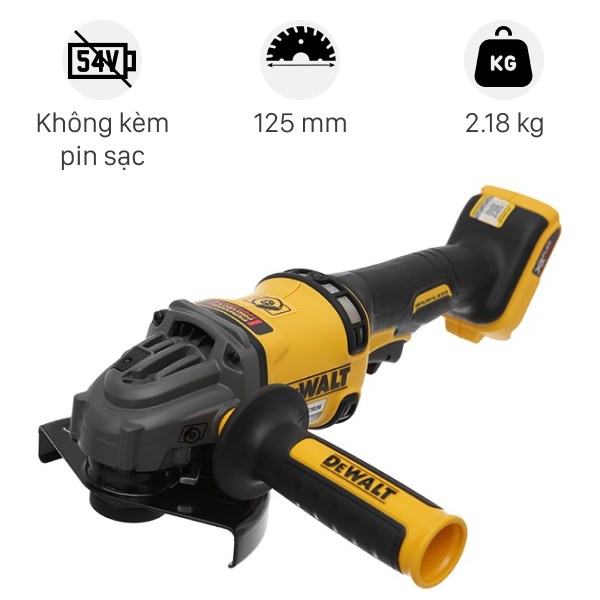 Máy mài góc dùng pin Dewalt DCG414N-XJ 54V (không kèm pin, sạc)