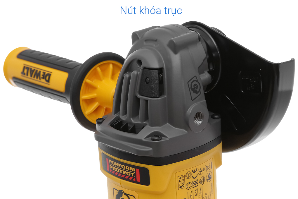 Máy mài góc dùng pin Dewalt DCG414N-XJ 54V (không kèm pin, sạc) Màu Đen - Vàng