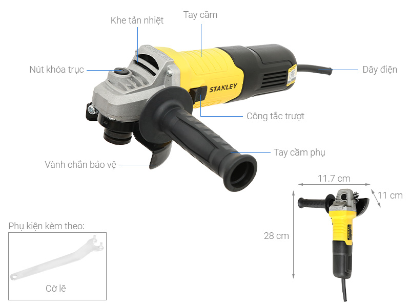 Máy mài góc Stanley STGS9100-B1 900W