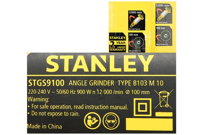 Máy mài góc Stanley STGS9100-B1 900W