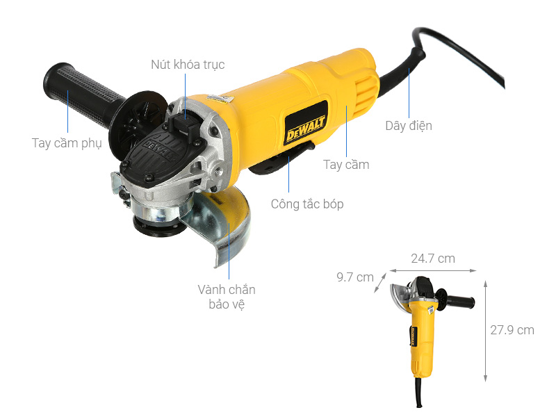 Máy mài góc Dewalt DWE8210PL-B1 850W