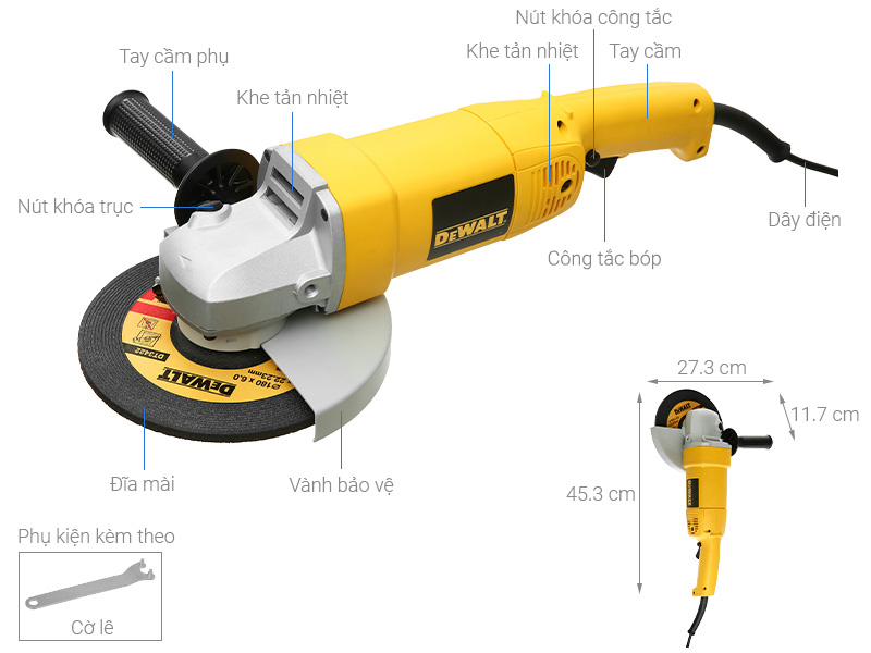 Máy mài góc lớn Dewalt DW840-B1 1800W