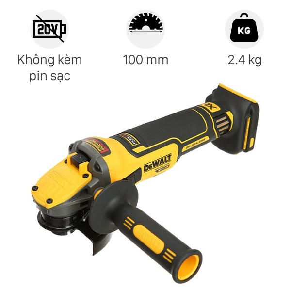 Máy mài góc dùng pin Dewalt DCG409N-B1 20V (không kèm pin, sạc)
