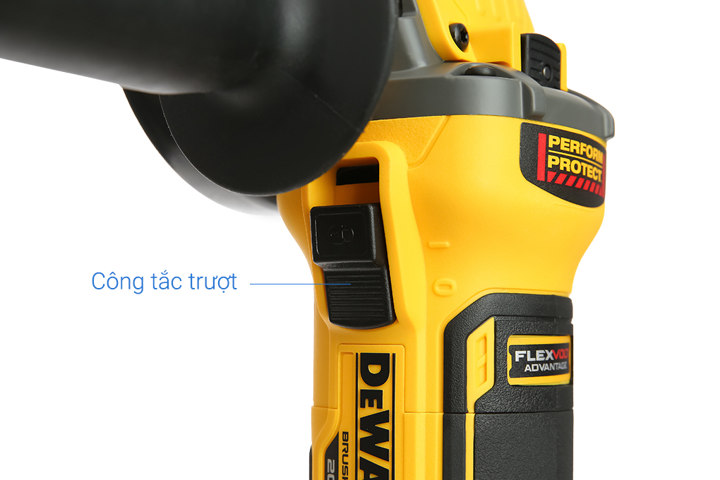 Máy mài góc dùng pin Dewalt DCG409N-B1 20V (không kèm pin, sạc) Màu Đen - Vàng
