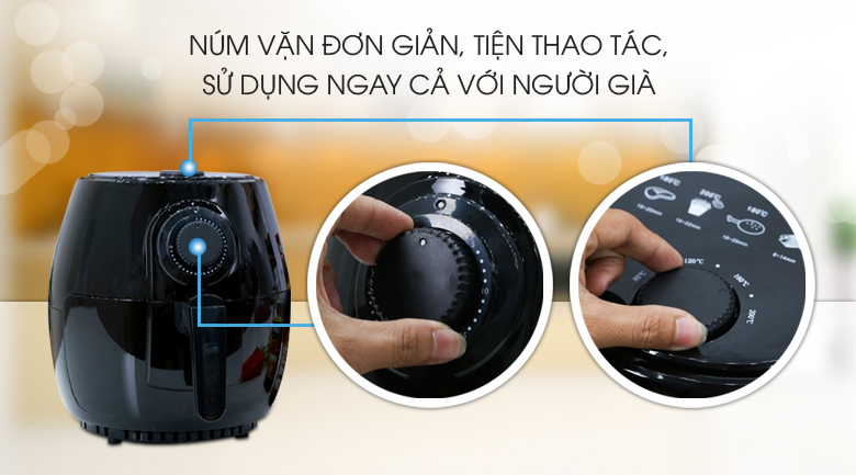 Nồi chiên không dầu Mishio MK01 2.6 lít