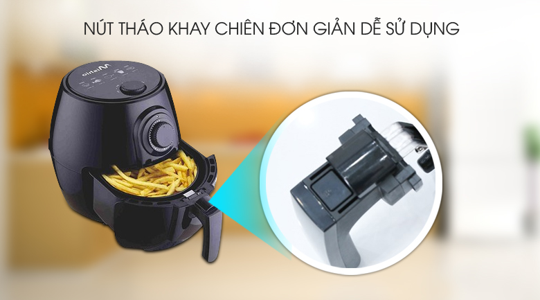 Nồi chiên không dầu Mishio MK01 2.6 lít
