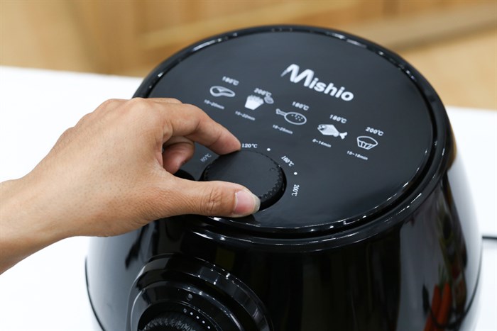 Nồi chiên không dầu Mishio MK01 2.6 lít Màu Đen