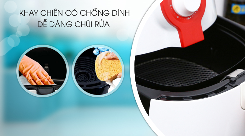 Nồi chiên không dầu Philips HD9217 1.8 lít