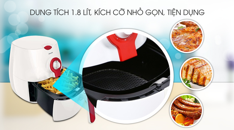 Nồi chiên không dầu Philips HD9217 1.8 lít