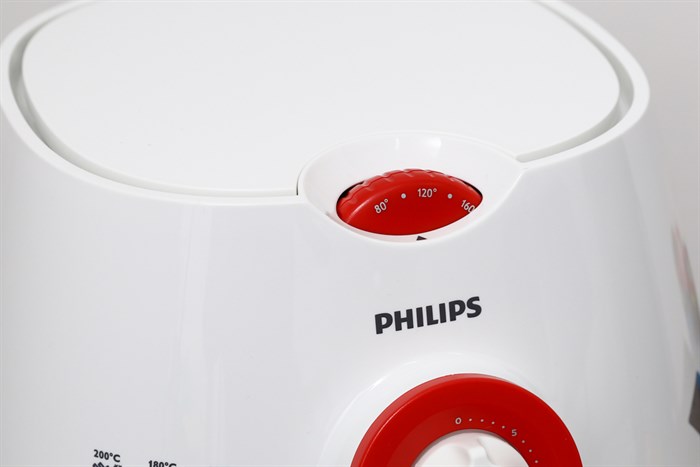 Nồi chiên không dầu Philips HD9217 1.8 lít Màu Trắng - Đỏ