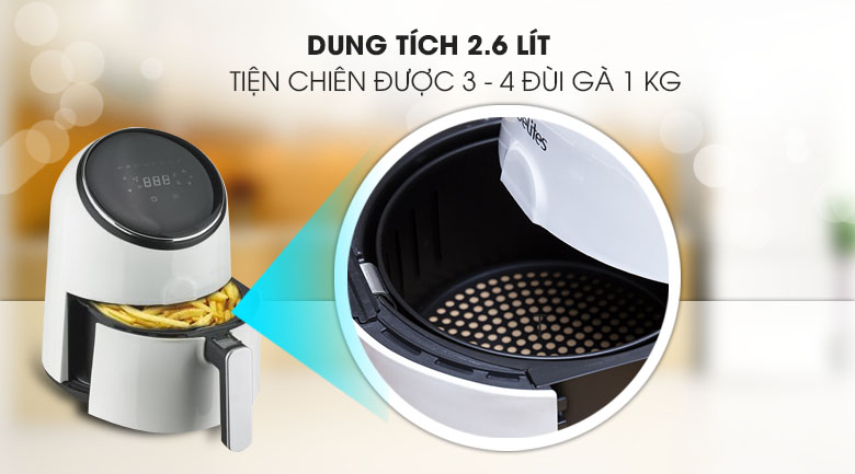 Nồi chiên không dầu Delites AF-2601 2.6 lít
