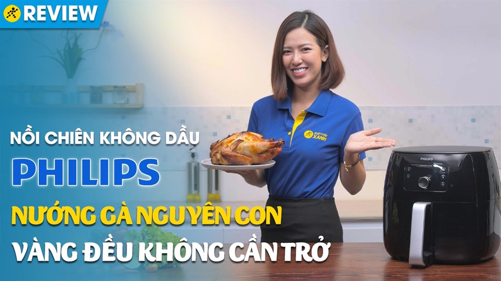 Nồi chiên không dầu Philips HD9650 7.3 lít