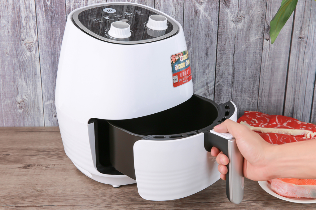 Nồi chiên không dầu Mishio MK-155 3.5 lít Trắng Màu Trắng