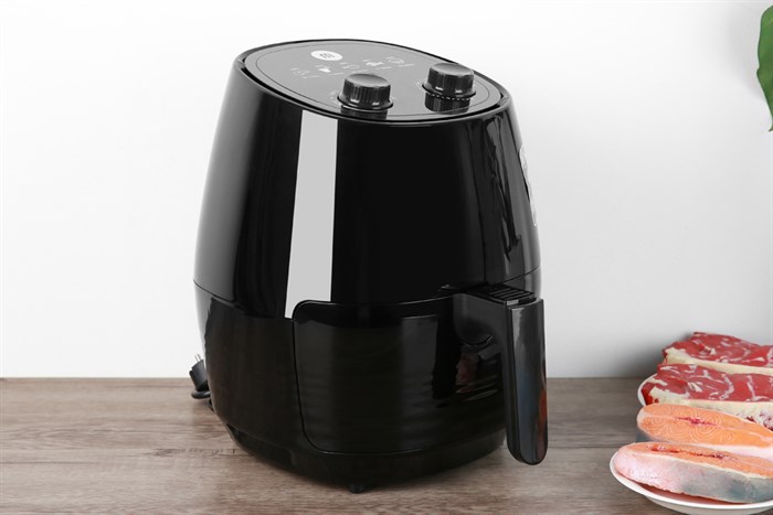 Nồi chiên không dầu Mishio MK-155 3 lít Đen Màu Đen