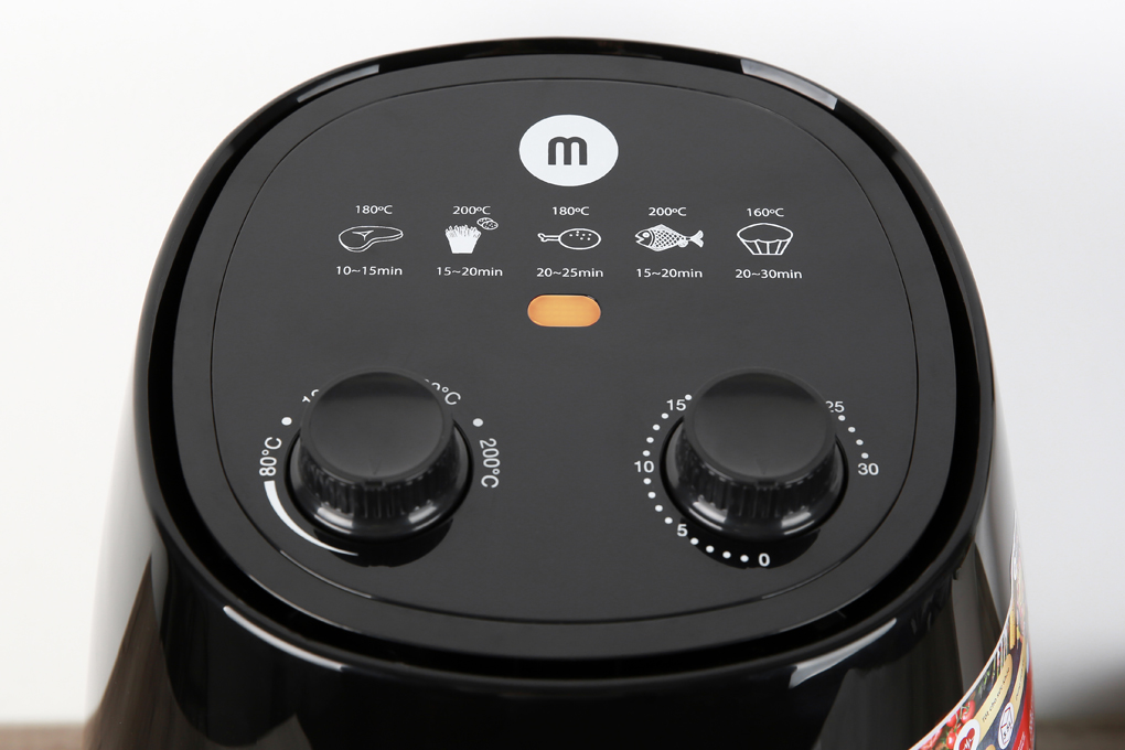 Nồi chiên không dầu Mishio MK-155 3 lít Đen Màu Đen