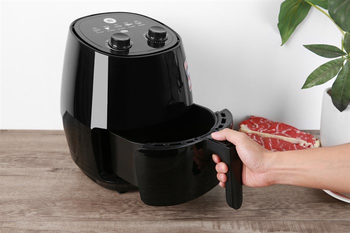 Nồi chiên không dầu Mishio MK-155 3 lít Đen Màu Đen
