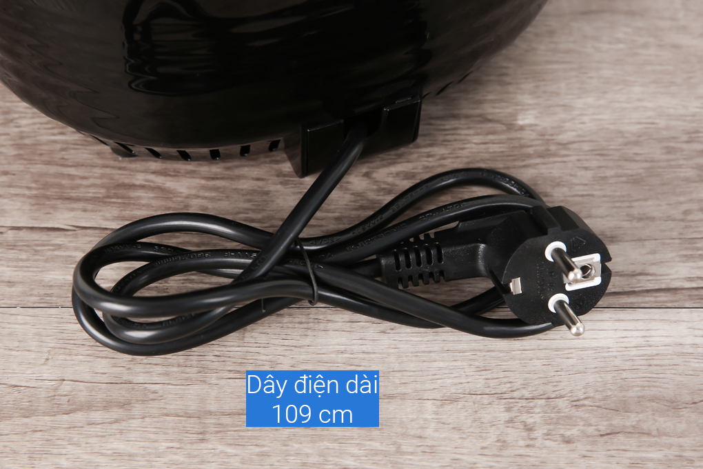 Nồi chiên không dầu Mishio MK-155 3 lít Đen Màu Đen