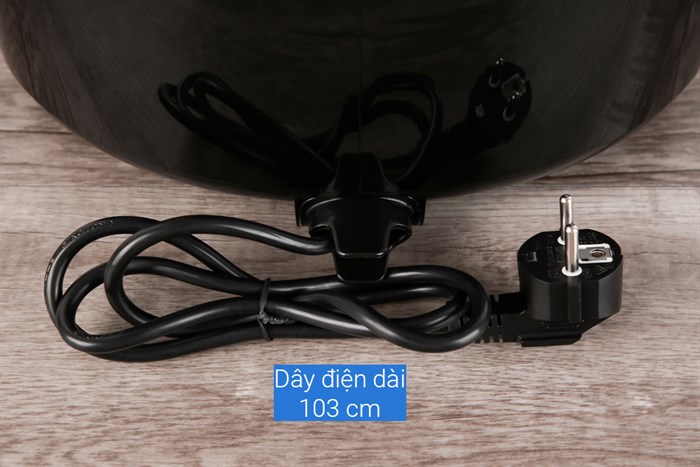 Nồi chiên không dầu Mishio MK-141 5.5 lít Đen Màu Đen