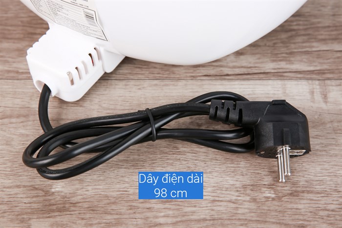 Nồi chiên không dầu Mishio MK-165 5.5 lít Trắng Màu Trắng