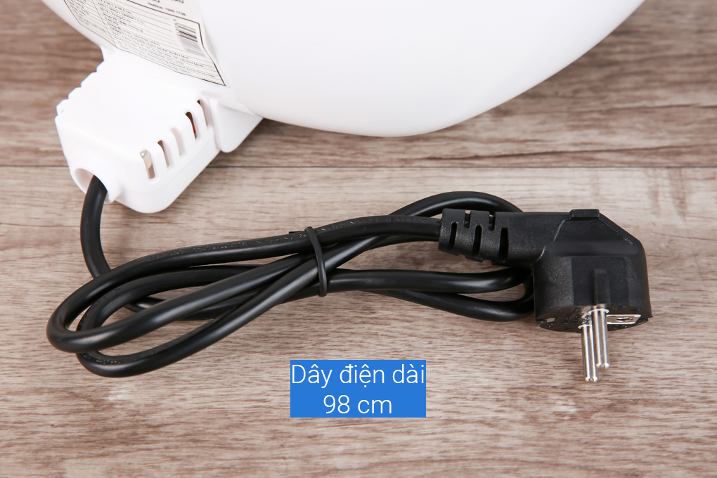 Nồi chiên không dầu Mishio MK-165 5.5 lít Trắng Màu Trắng