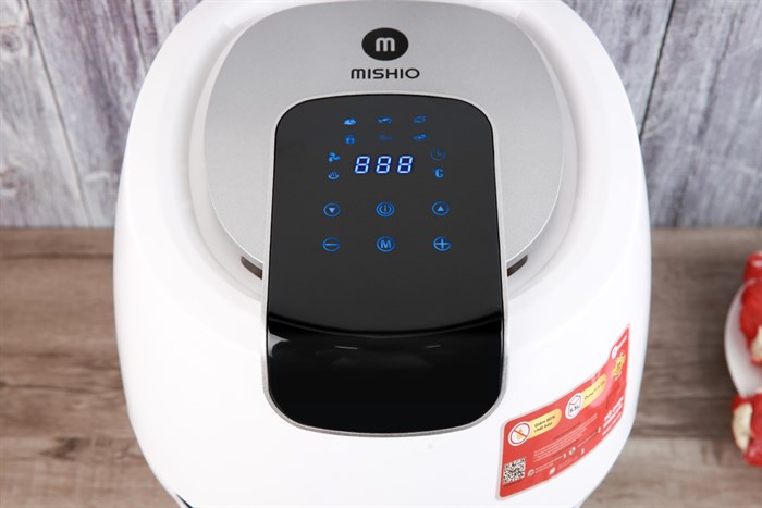 Nồi chiên không dầu Mishio MK-165 5.5 lít Trắng Màu Trắng
