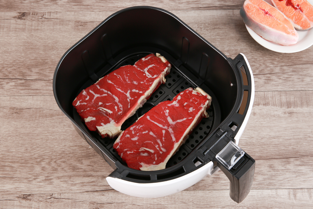 Nồi chiên không dầu Mishio MK-165 5.5 lít Trắng Màu Trắng