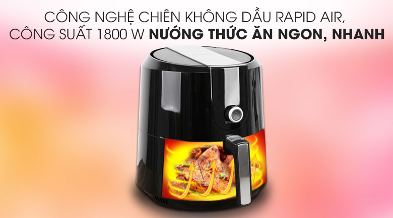Nồi chiên không dầu Kangaroo 5.2 lít KG55AF1A - 11