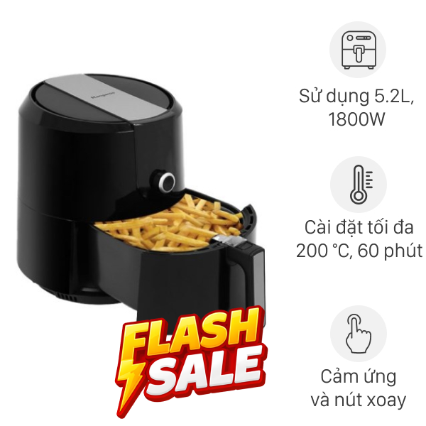 Nồi chiên không dầu Kangaroo 5.2 lít KG55AF1A
