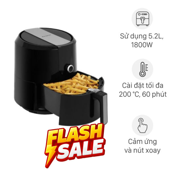 Nồi chiên không dầu Kangaroo 5.2 lít KG55AF1A