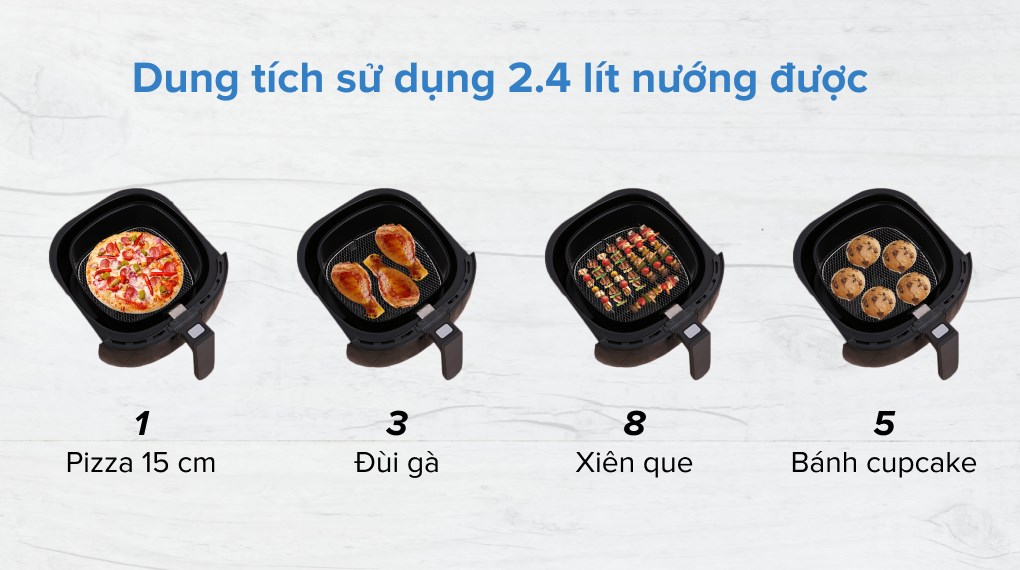 Nồi chiên không dầu Philips HD9218 4.5 lít