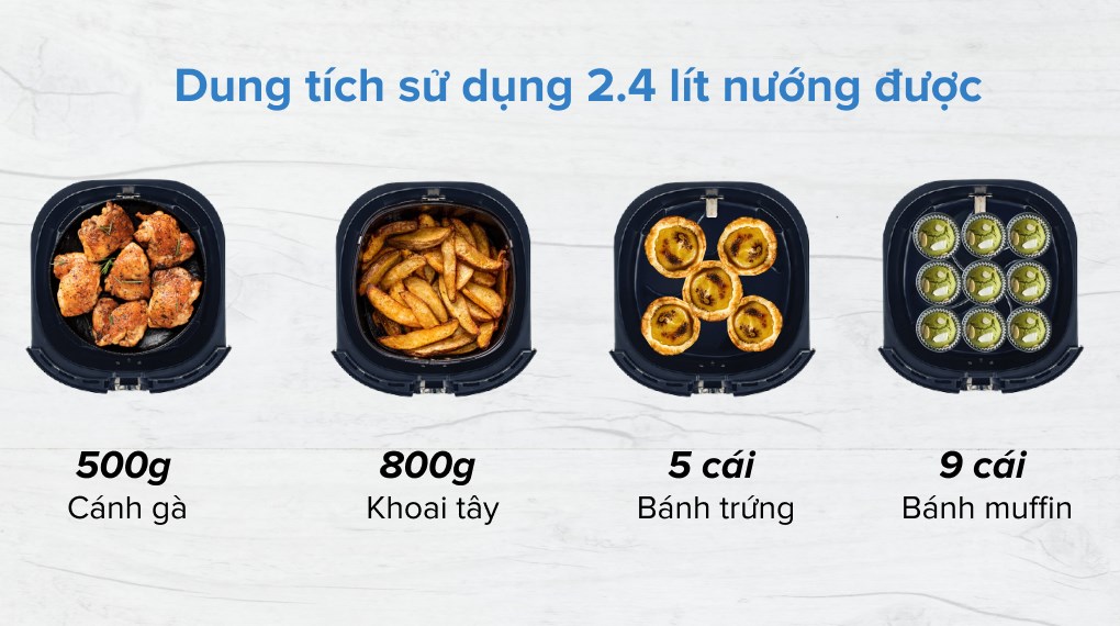 Nồi chiên không dầu Philips HD9745 4.5 lít