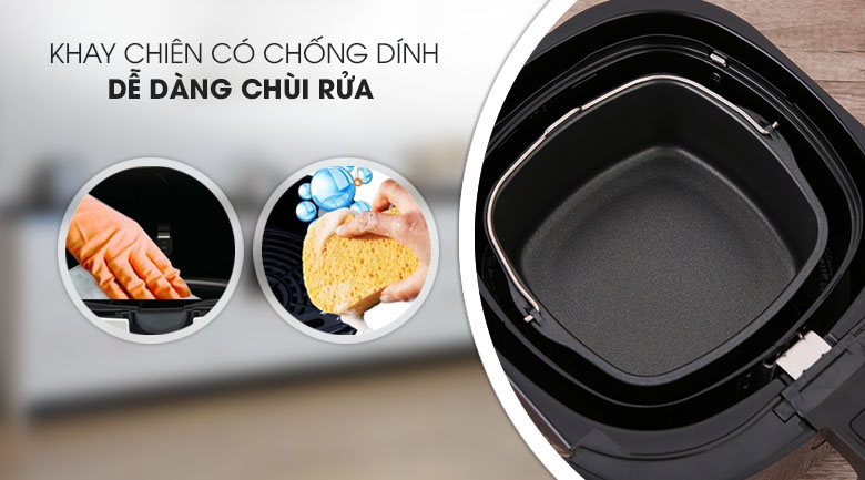 Nồi chiên không dầu Philips HD9745 4.5 lít - 6