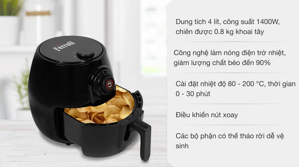 Nồi chiên không dầu Ferroli FAF-4.0M 4 lít