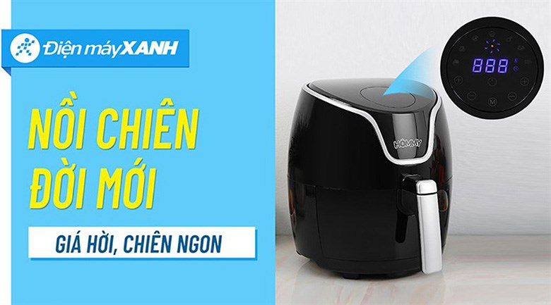 Nồi chiên không dầu Hommy AF20535D Đen 3.5 lít