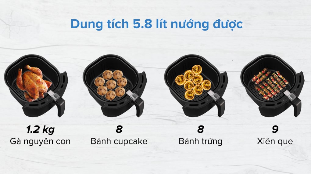 Nồi chiên không dầu Magic A-83 5.8 lít