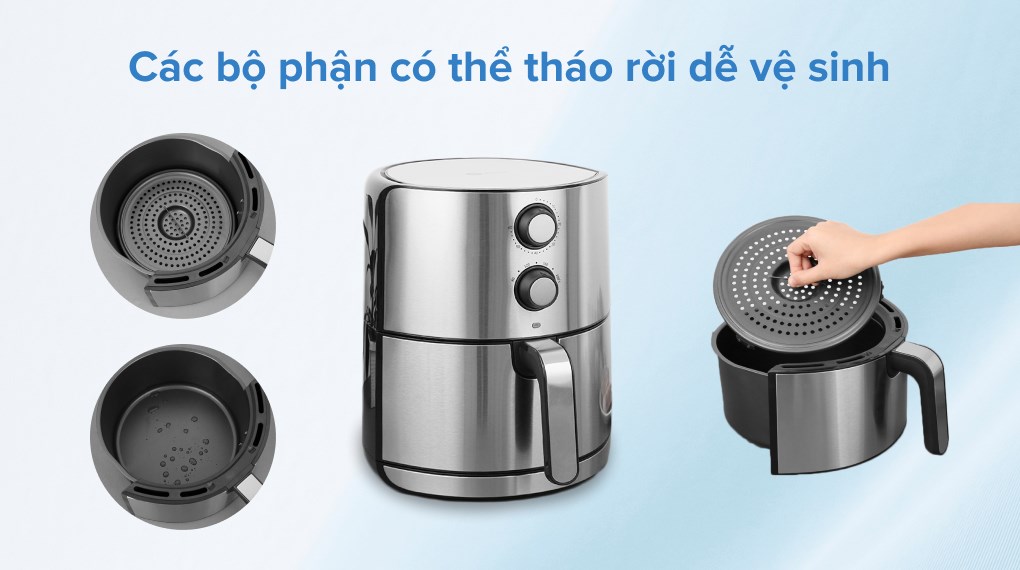 Nồi chiên không dầu Mishio MK-199 5 lít