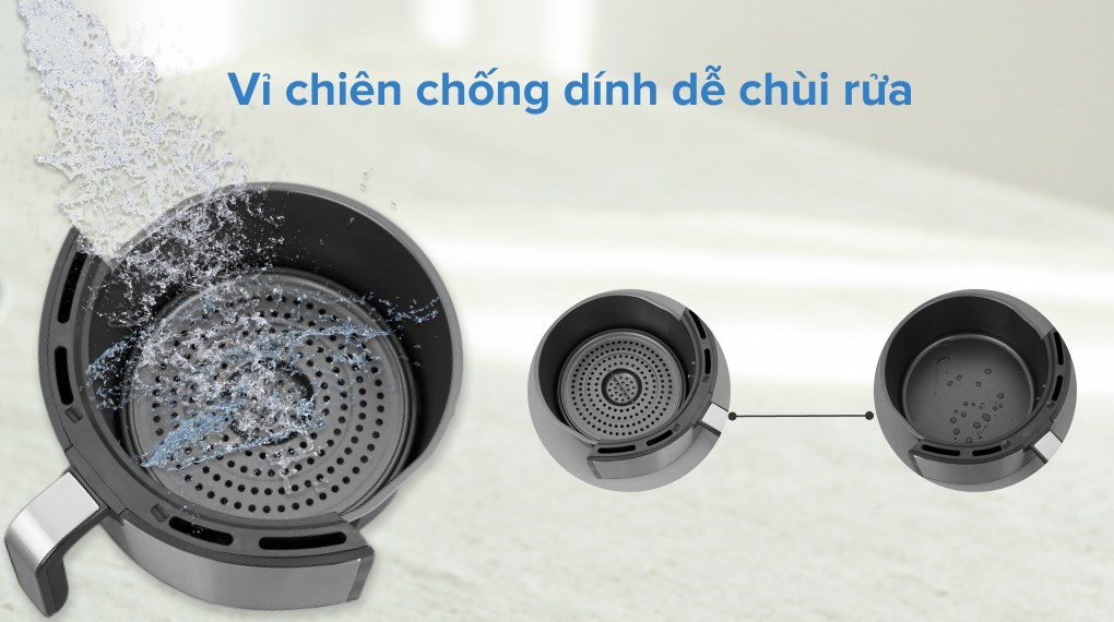 Nồi chiên không dầu Mishio MK-199 4.5 lít