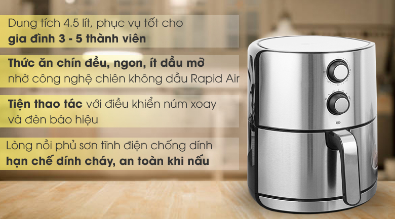 Nồi chiên không dầu Mishio MK-199 5 lít - 7