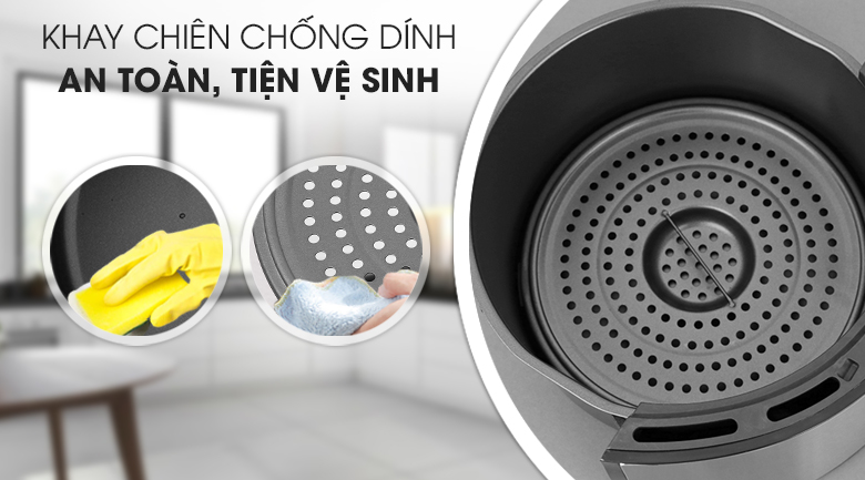 Nồi chiên không dầu Mishio MK-199 5 lít - 6