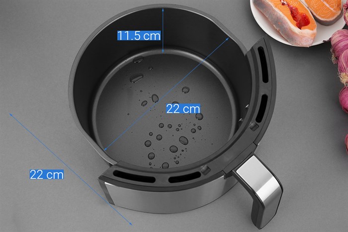 Nồi chiên không dầu Mishio MK-199 5 lít Màu Đen