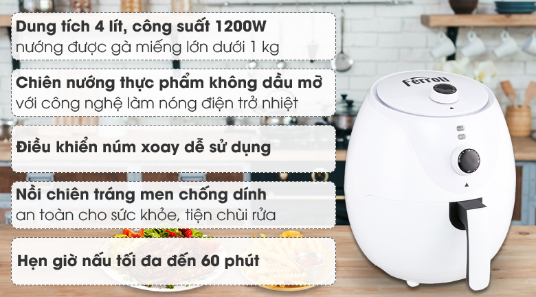 Nồi chiên không dầu Ferroli FAF-4.0M2 4 lít