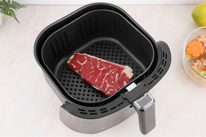 Nồi chiên không dầu Malloca MAF-06 6 lít Màu Bạc