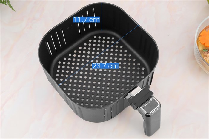 Nồi chiên không dầu Malloca MAF-06 6 lít Màu Bạc