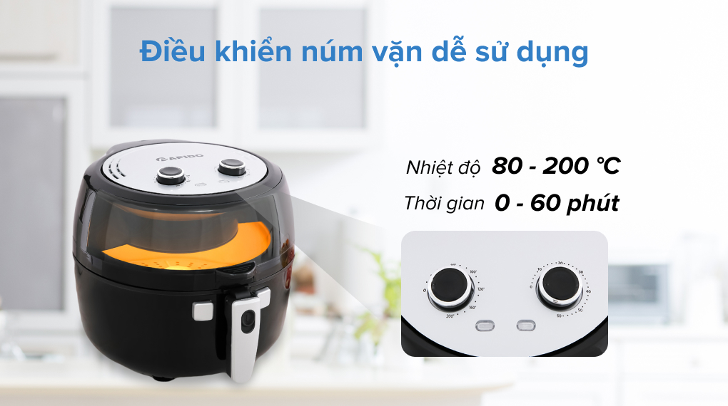 Nồi chiên không dầu Rapido RAF6.5M 6.5 lít