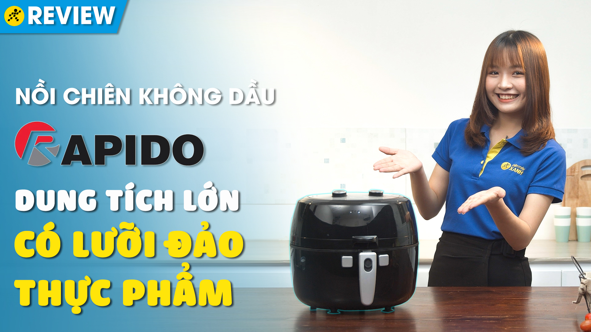 Nồi chiên không dầu Rapido RAF6.5M 6.5 lít