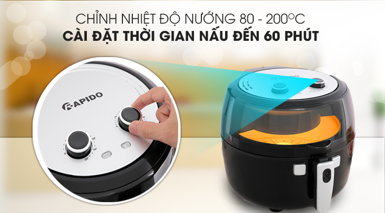 Nồi chiên không dầu Rapido RAF6.5M 6.5 lít - 10