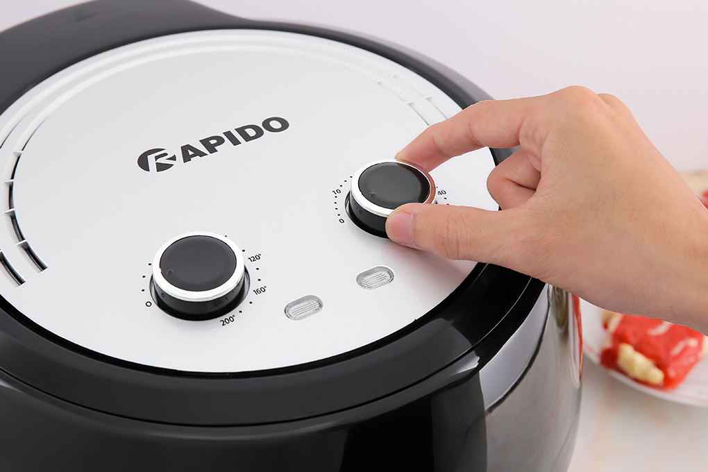 Nồi chiên không dầu Rapido RAF6.5M 6.5 lít Màu Đen
